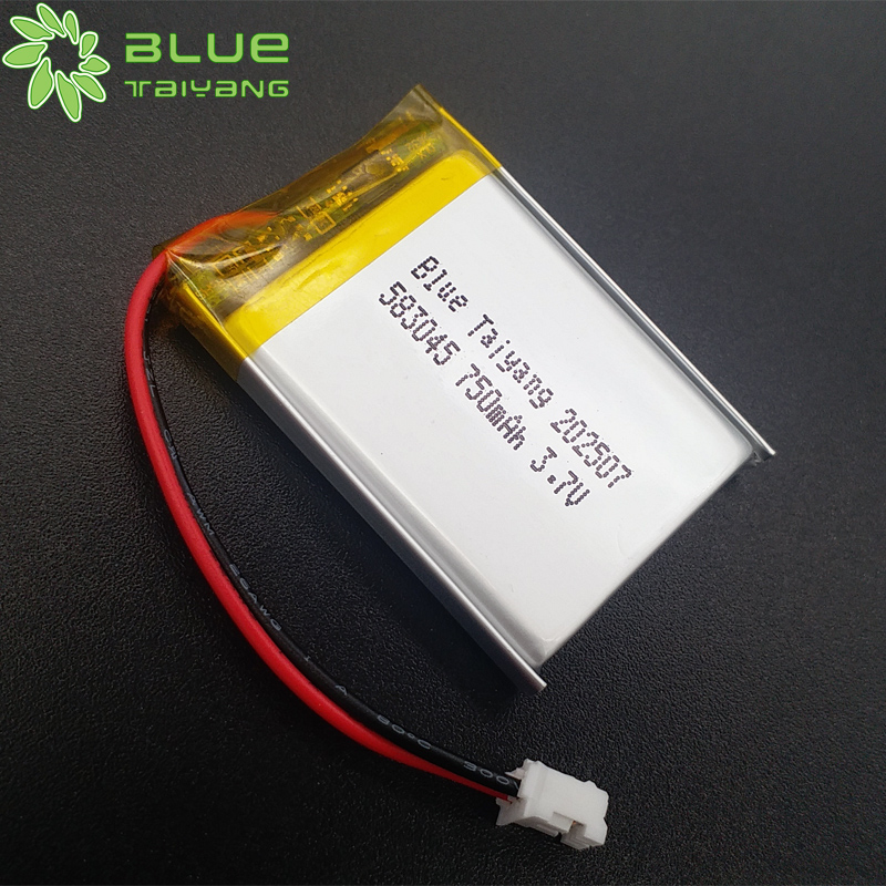 583045 Lipo Battery 3.7V 750mAh Rechargeable Lithium Polymer Battery