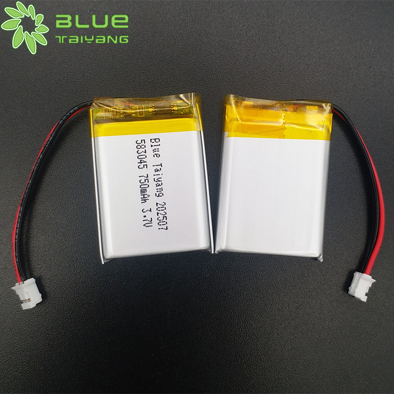 583045 Lipo Battery 3.7V 750mAh Rechargeable Lithium Polymer Battery