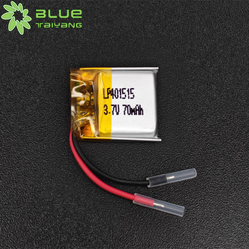 3.7V 70mAh 401515 Rechargeable Lithium Polymer Li-Po Battery Cell Lithium Ion Polymer Cell for Digital Hearing Aids