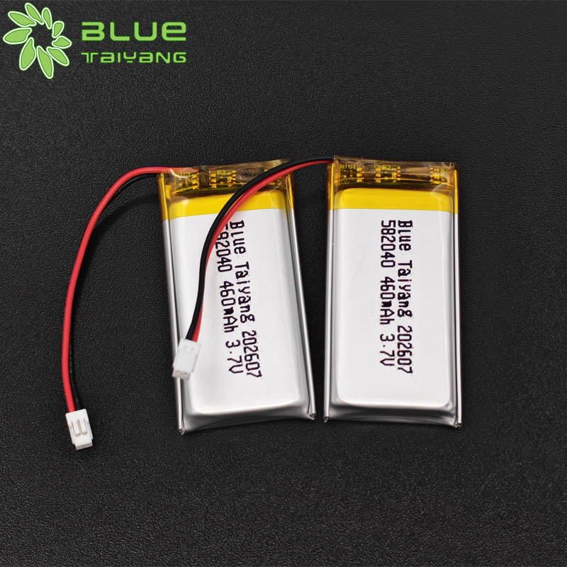 3.7V 460mAh 582040 Lithium Polymer Rechargeable Battery Li-Po Li-ion Polymer Cell for Handheld GPS and Smart Voice Recorders
