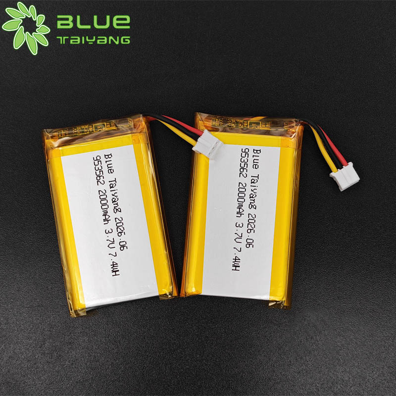 3.7V 2000mAh 953562 Rechargeable Lithium Polymer Battery  Li Ion Battery for Smart Door Locks