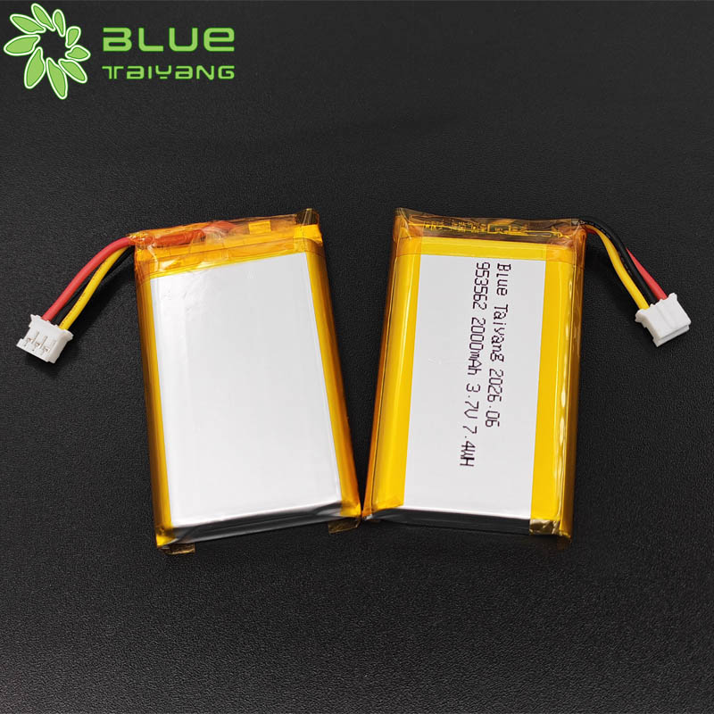 3.7V 2000mAh 953562 Rechargeable Lithium Polymer Battery  Li Ion Battery for Smart Door Locks