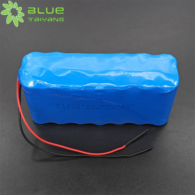 25.2V Lithium Batteries 9000mAh 8800mAh 21700 Battery Pack 25.2V Li-ion Battery pack for Cold Environment Wide Temperature Range -40~60°C Custom