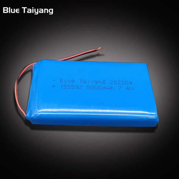LP155590 rechargeable 7.4v 5000mah battery pack