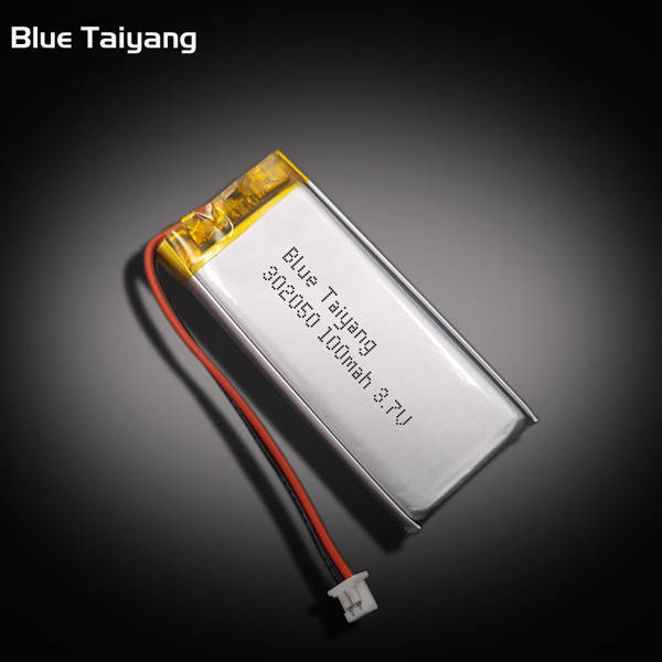 302050 lipo rechargeable baterry 3.7v 100mah li polymer battery