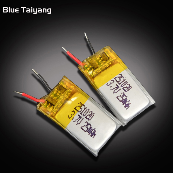 Small Capacity Rechargeable 251020 25mah 3.7v the smallest Lithium Polymer Battery with soft package