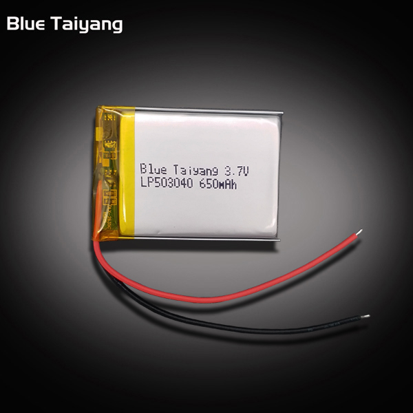 Lithium polymer battery rechargeable 503040 batterie lipo 3.7v 650mah usb rechargeable bike light