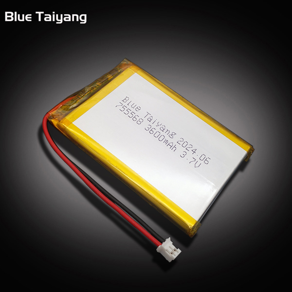 lithium batteries manufacturer 755568 3.7v 3600mah lithium polymer battery