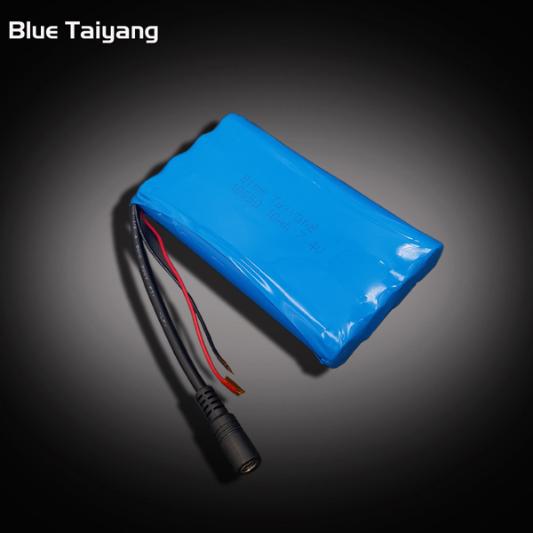 7.4v 10000mah rechargeable 18650 10AH  lithium battery pack 2s 7.4v 10ah lipo battery