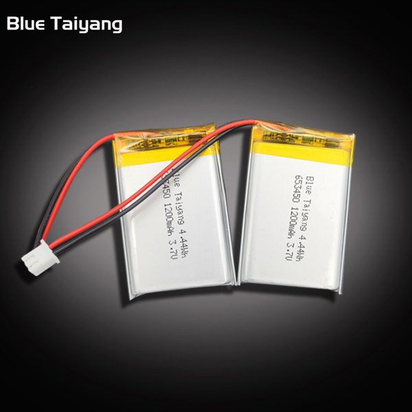 Blue Taiyang rechargeable 653450 1200mah lipo battery and charger kit batterie 3.7 v 1200mah 4.44wh 4.2v battery