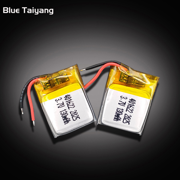 Rechargeable Li Ion Polymer Battery 401622 3.7v Li Polymer Battery 130mah
