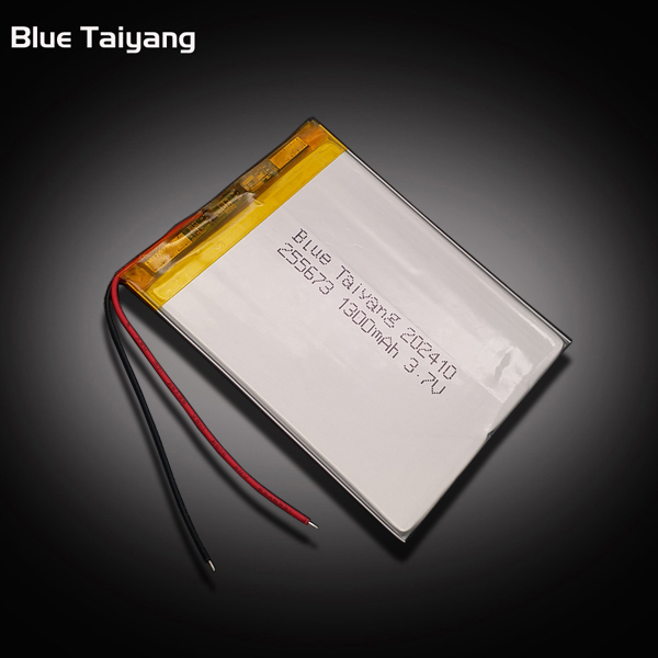 255673 Custom Rechargeable Bateria Lithium Battery 3.7v 1300mah Power Bank