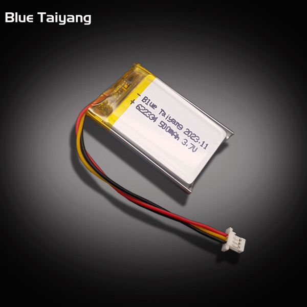 Custom 622334 3.7v 500mah Lipi Battery 3.7 500mah Volt Lithium Battery Rechargeable