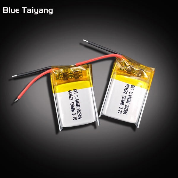 481622 Polymer Lithium Ion Battery 120mah 3.7v Rechargeable Li Polymer Battery