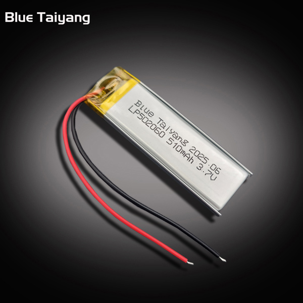 Rechargeable Custom Lipo Battery 502060 510mah 3.7v Small Battery