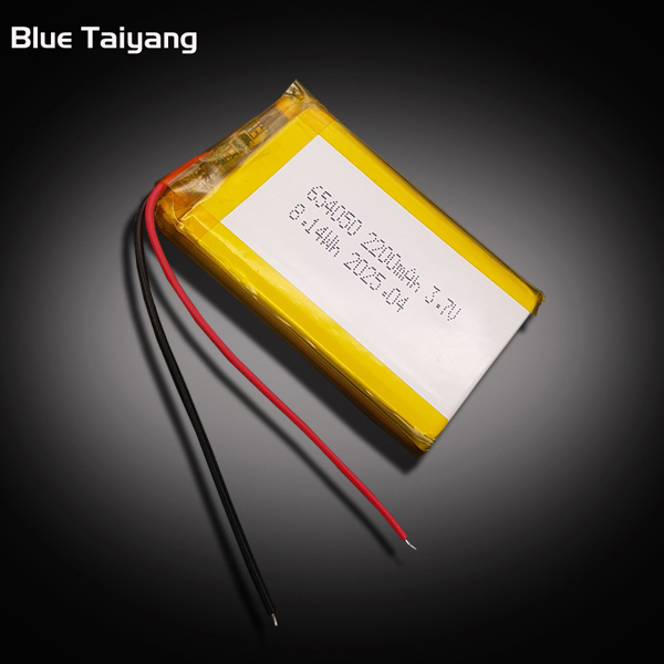 Rechargeable Small Battery Bateria 654050 3.7v 2200mah 8.14wh Lipo Battery