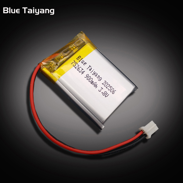 Custom Rechargeable 752634 3.8v Li-ion Battery 900mah 3.33wh Batterie Li Po