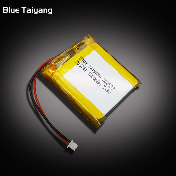 753741 Custom Rechargeable Bateria Lithium Battery 3.8v 4.56wh 1200mah Power Bank