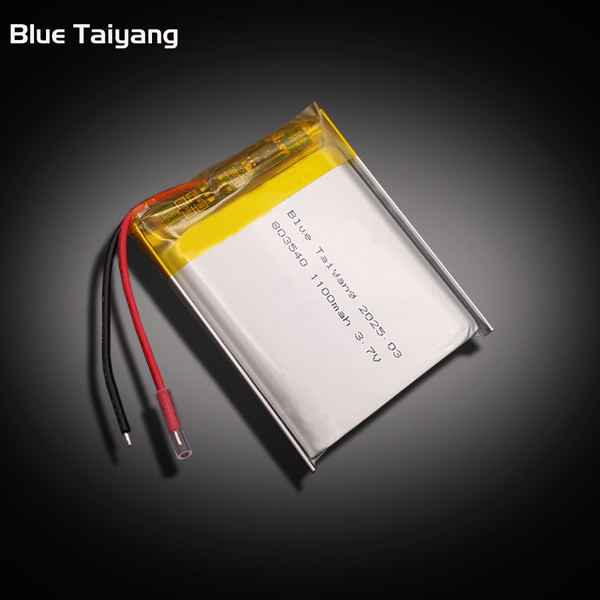 Custom Lithium Polymer Battery 803540 3.7v 1100mah Li Ion Battery Pack Rechargeable