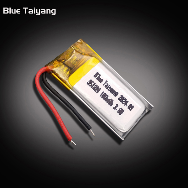 Small Rechargeable Battery Li-po Batteries Cells 351324 3.8v 100mah Custom Lipo Battery