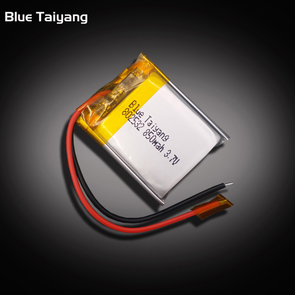 Custom Bateria 802532 lipo pouch battery 850mah 3.7v power bank
