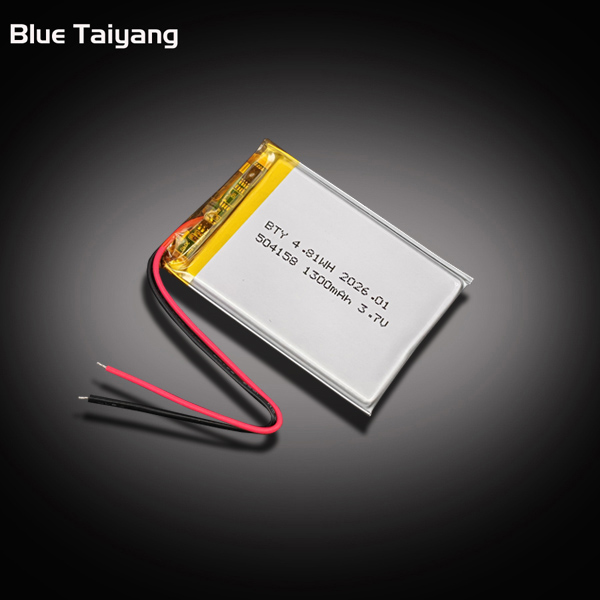 504158 custom bateria li ion 3.7v 1300mah 4.81wh rechargeable lithium battery