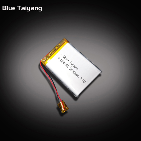 104265 3.7v 3000mah 11.1wh rechargeable lithium polymer battery 3.7v with 3000mah