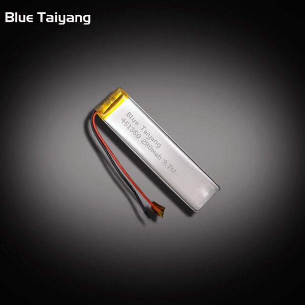 451350 rechargable lithium Polymer battery 3.7V 280mAh li ion polymer battery