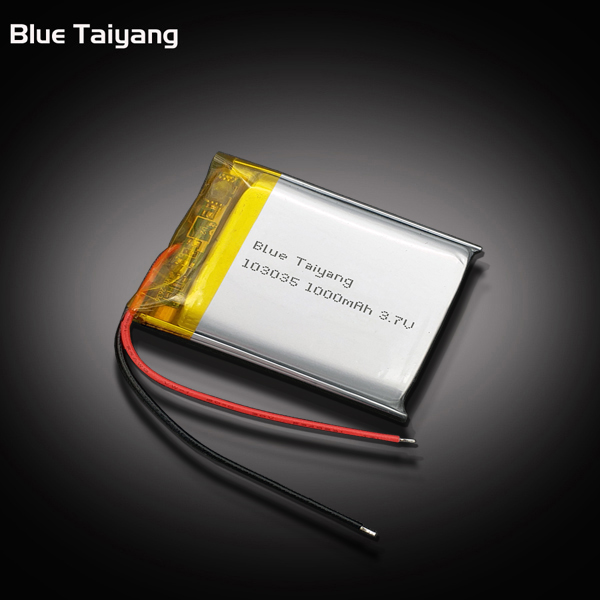 rechargeable lithium batteries polymer battery 103035 3.7v 1000mah lipo battery