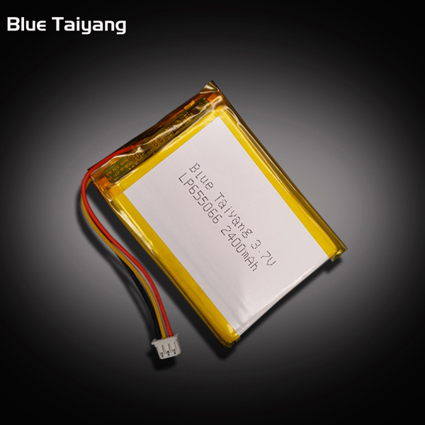 Lithium Ion 655066 3.7 Volt 2400mah Rechargeable 3.7v 2400mah 8.88wh Lipo Battery
