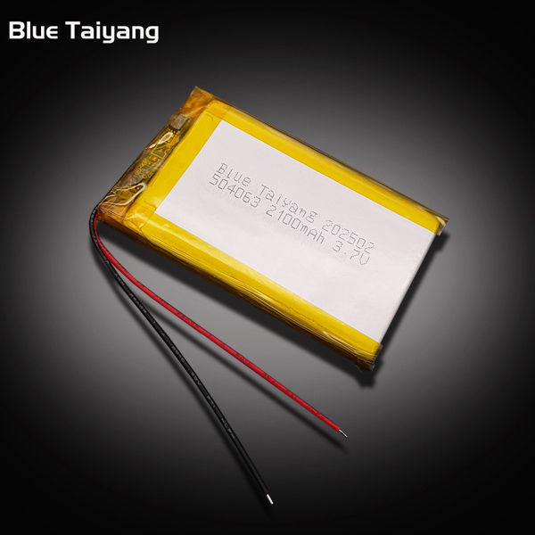504063 custom batterie rechargeable li polymer 3.7v 2100mah battery