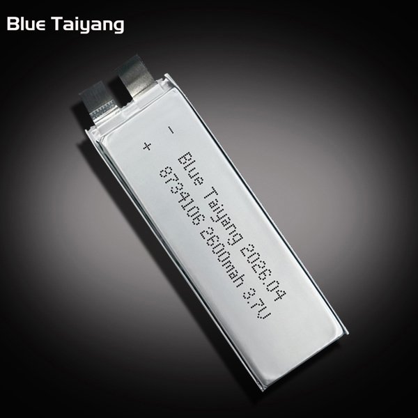 8734106 Li-ion Polymer Rechargeable Battery 3.7v 2600mah 20c High Discharge Rate Lithium Battery