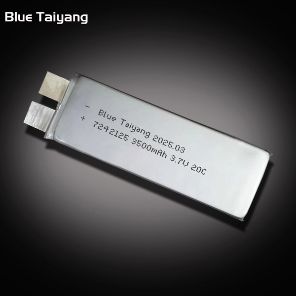 7242125 Custom Lithium Ion  Battery 3500mah 3.7v 20C High Discharging Rate Lipo Battery