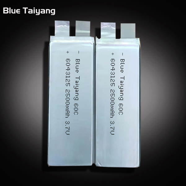 6043125 Rechargeable Lithium Ion Battery 3.7v 2500mah 60c Lipo battery Large Capacity High Rate Li-Ion cell