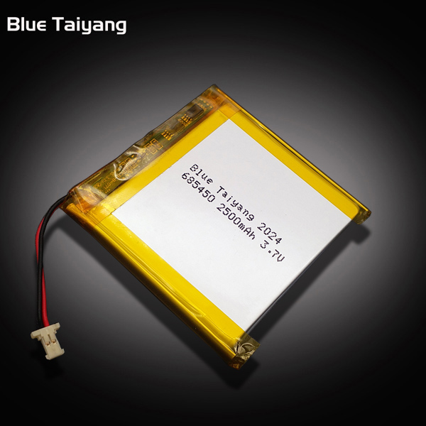 Customized 685450 High Quality lithium polymer battery 2500 mah thinner 3.7v 2500mah Li-Po Battery pack Rechargeable 1S LiPo for Bluetooth Speaker/GPS/UN38.3 MSDS Certified