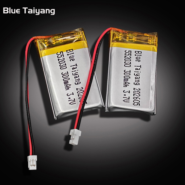 552030 rechargeable lithium battery 300mah 1.11wh 3.7v lipo battery