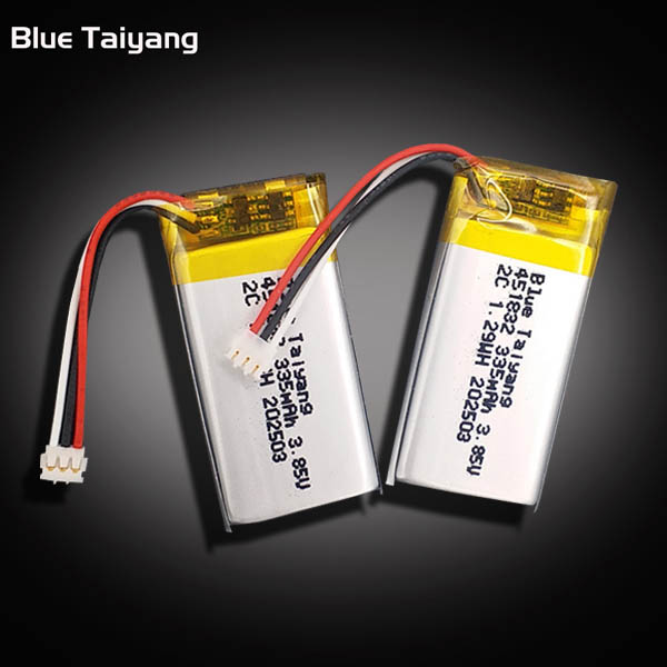 451832 lithium lipo battery3.7v battery 335mah bluetooth earphone battery 330mah