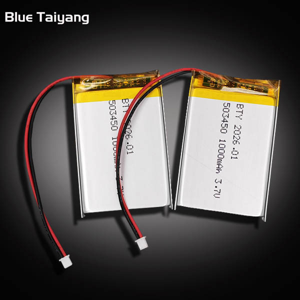 503450 custom batteries rechargeable 3.7 v 1000mah lithium ion battery