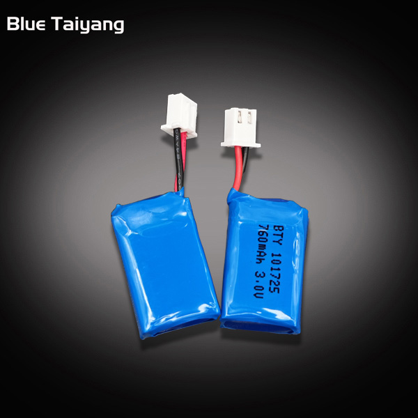 Customized CP101725 760mAh 3.0V 2p1s small limno2 soft battery pack