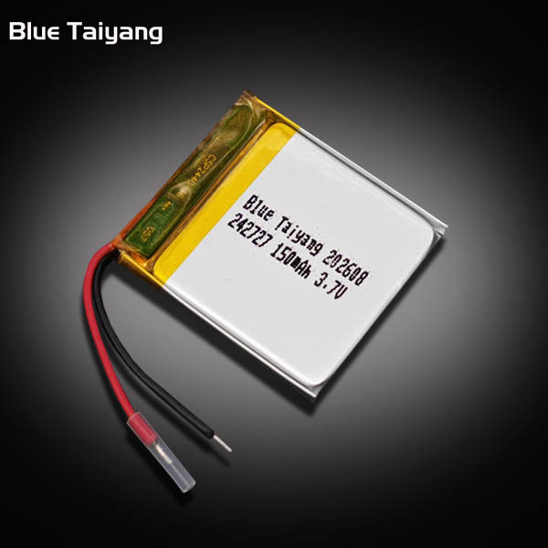 3.7V 150mAh 242727 Rechargeable Lithium Polymer Battery for Mini Drones and Bluetooth Headsets igh-Performance Cell