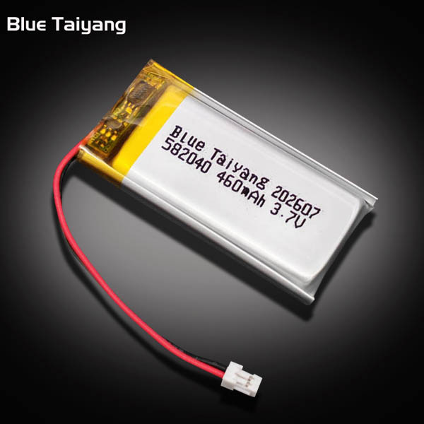 3.7V 460mAh 582040 Lithium Polymer Rechargeable Battery Li-Po Li-ion Polymer Cell for Handheld GPS and Smart Voice Recorders