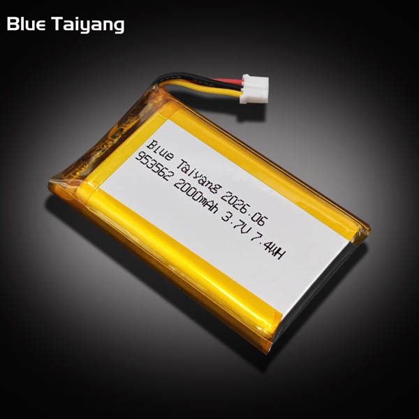 3.7V 2000mAh 953562 Rechargeable Lithium Polymer Battery  Li Ion Battery for Smart Door Locks