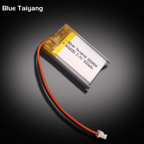 Rechargeable Custom Li Polymer Lithium Battery 602030 3.7 300mah Lipo Batter