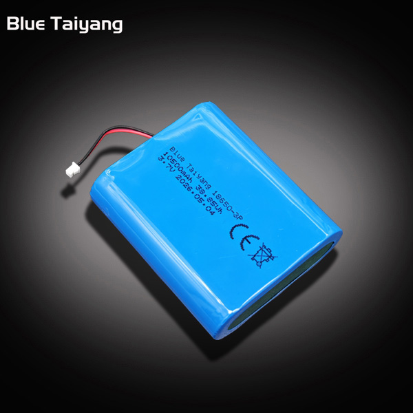 High Capacity 3.7V 10.5Ah 38.85Wh 18650 3P Li-ion Battery Pack with BMS PCM for olax odm 10500mah